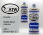 Preview: Honda, Bright Silver Metallic, 835 / N818-P901-0: 400ml Sprühdose + 400ml Klarlack - Set, von ATW Autoteile West.